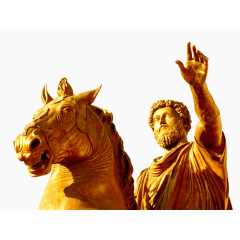 骑在马上的人物雕像