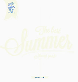 暑期 暑假 summer 夏日  艺术字