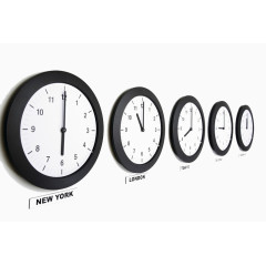 黑色时尚简约时钟
