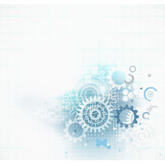 蓝色机械原素效果图案