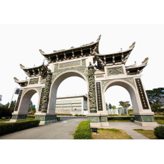 澳门妈祖阁大门摄影图