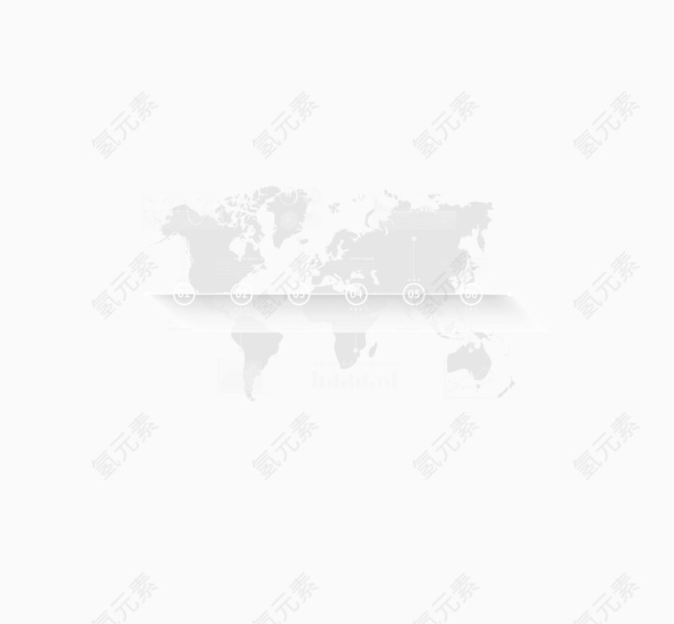 矢量画册时间轴信息图表
