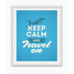 蓝色心情语录背景矢量素材