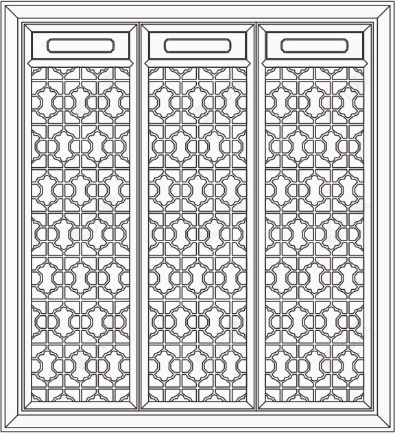 传统古典中式窗