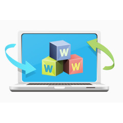 唯美精美刷满科技电脑箭头立体方块