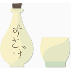 手绘日式烧酒
