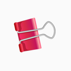 红色夹子免抠素材