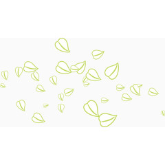 叶子飘落矢量元素