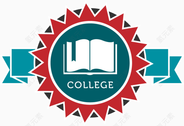 精美矢量学校标签