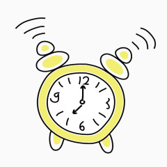 矢量艺术闹钟