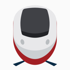 白色质感火车动车