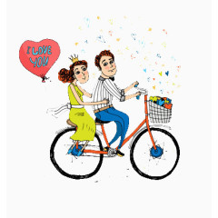 骑着自行车也幸福