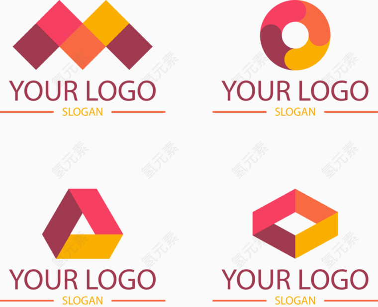 简约现代家居家具logo矢量图