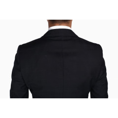 春秋正装暗纹格子男士套装