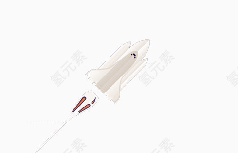 卡通简笔画火箭