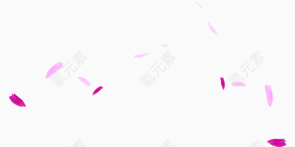 飘在空中的花瓣