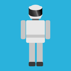 机器人 卡通 蓝色