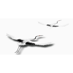 元旦中国风仙鹤