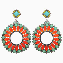 柯普洛特彩色水晶耳环