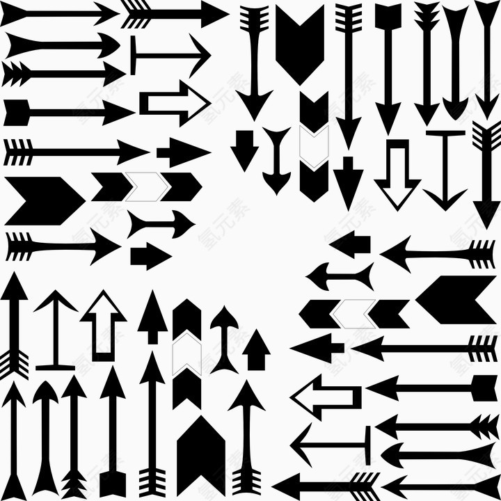 黑色箭头组合合集