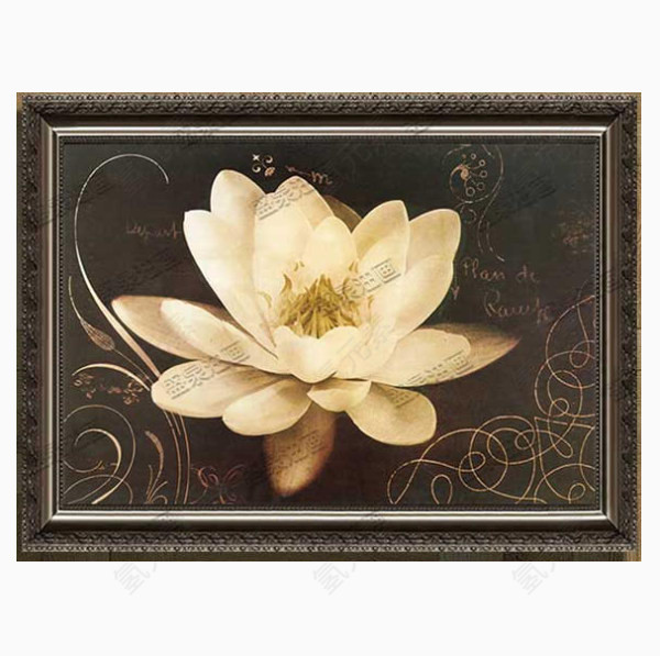 手工绘花卉油画挂画