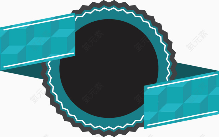 精美折纸标签矢量素材