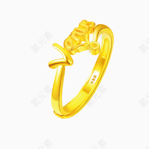 粤通金牛座黄金戒指