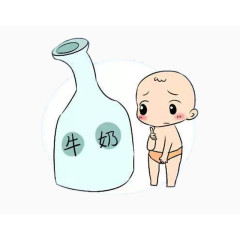 宝宝喝牛奶图片素材