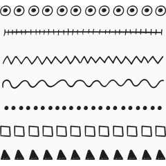 简约线条分隔框