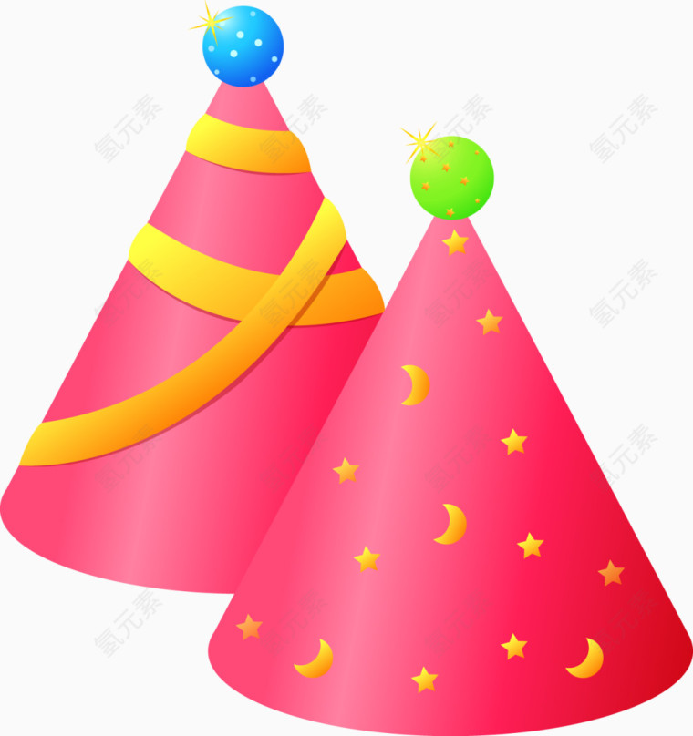 矢量帽子元素png免抠