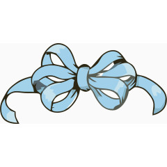 天蓝色蝴蝶结