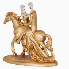 婚礼骑马精致摆件