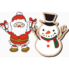 雪人冬季圣诞节PNG矢量素材