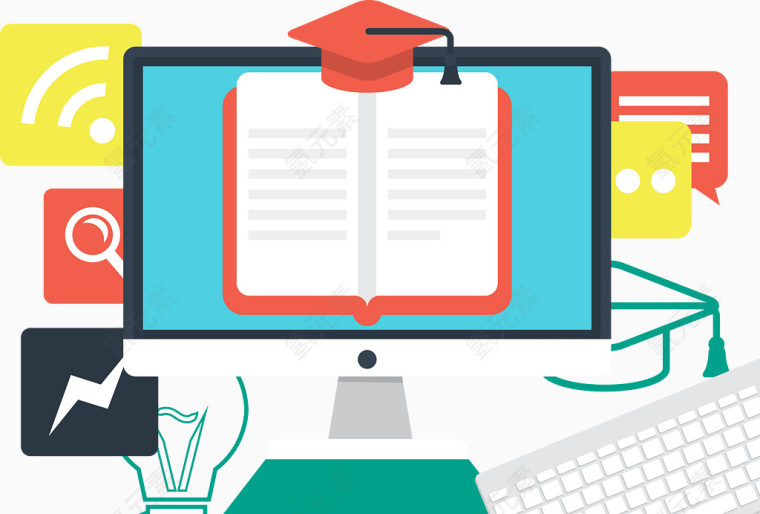 矢量电脑学习桌面