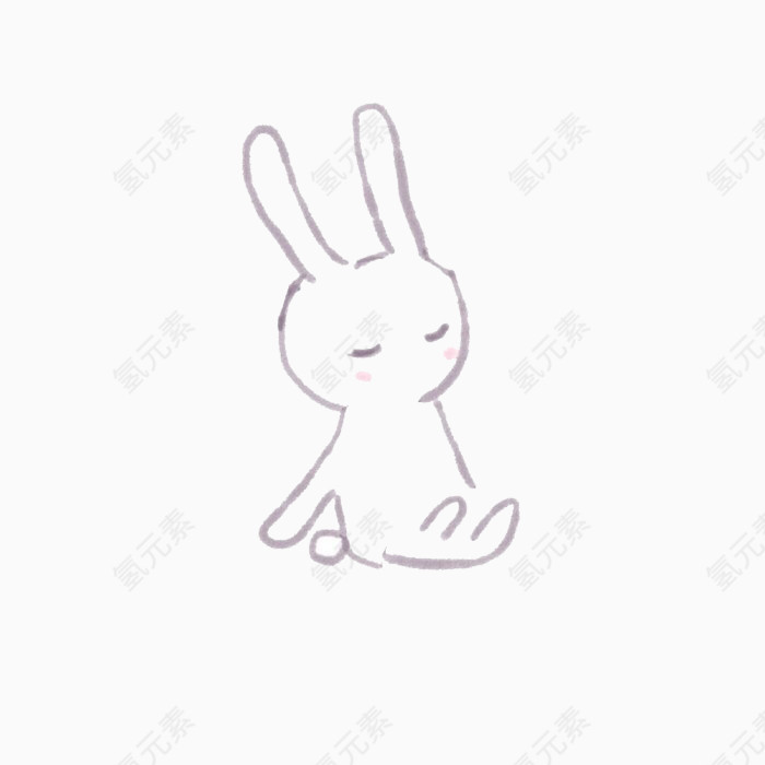 线条小兔子