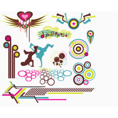 缤纷多彩潮流设计元素