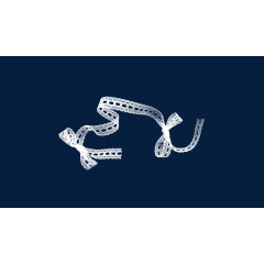 白色透明蝴蝶结彩带