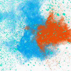 色彩泼漆免抠图案