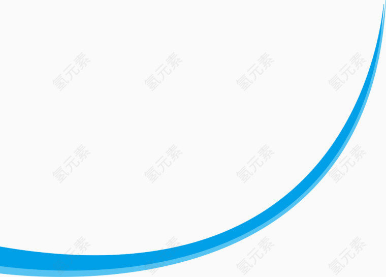 蓝色弧形装饰图案