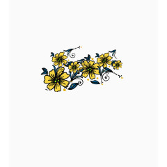 招聘海报花朵装饰