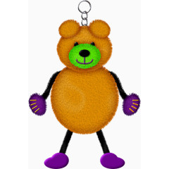 小熊钥匙扣