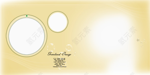 矢量优雅女孩影楼相册儿童模版