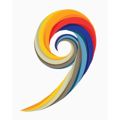 创意时尚多彩立体数字