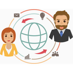 循环箭头流程图.