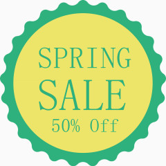 春季齿轮折扣标签