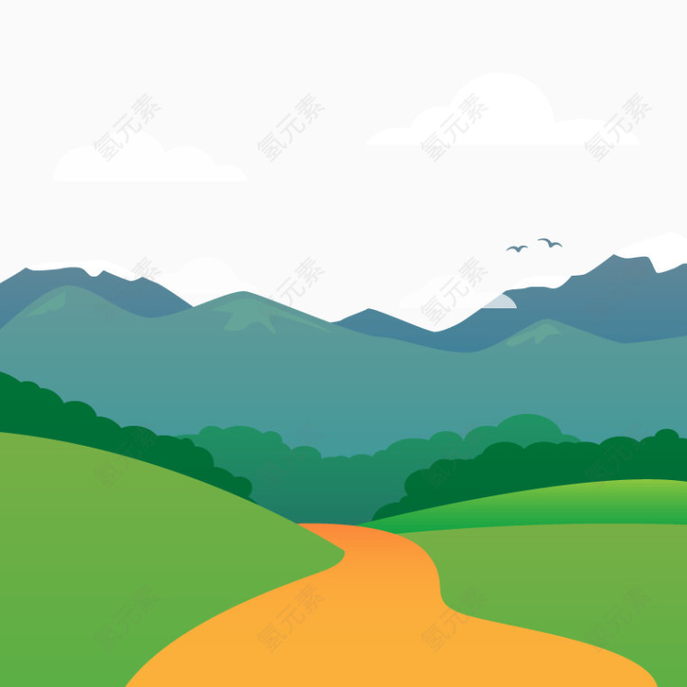 矢量大山深处