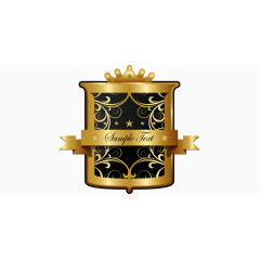 矢量金属标签繁复背景