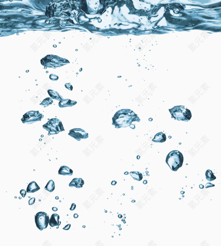 动感水纹冰块背景图片