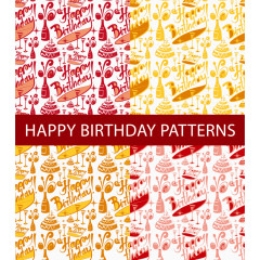 矢量生日派对背景花纹