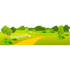 郊外农村马路背景矢量图